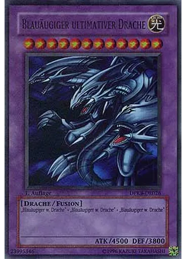 Blauäugiger ultimativer Drache