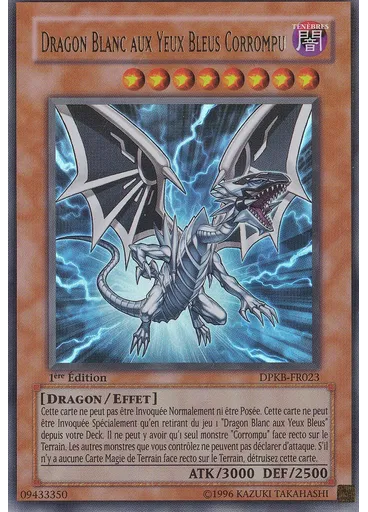 Dragon Blanc aux Yeux Bleus Corrompu