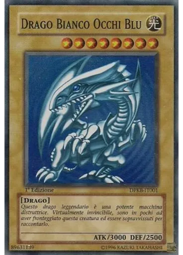 Drago Bianco Occhi Blu