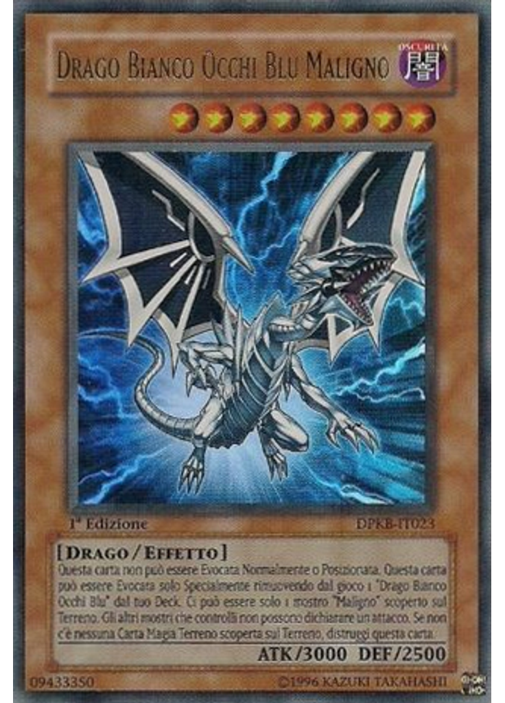 Drago Bianco Occhi Blu Maligno