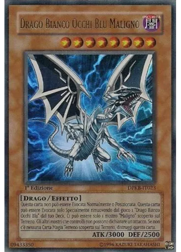 Drago Bianco Occhi Blu Maligno