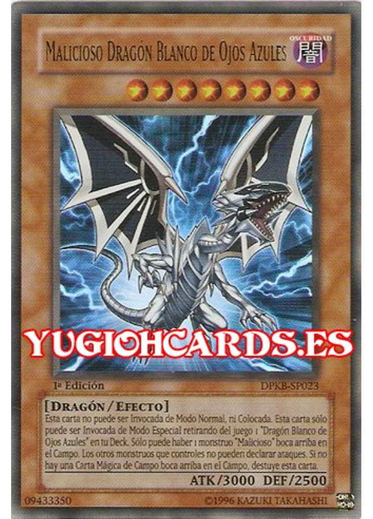 Malicioso Dragón Blanco de Ojos Azules