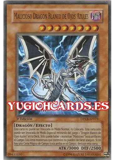 Malicioso Dragón Blanco de Ojos Azules