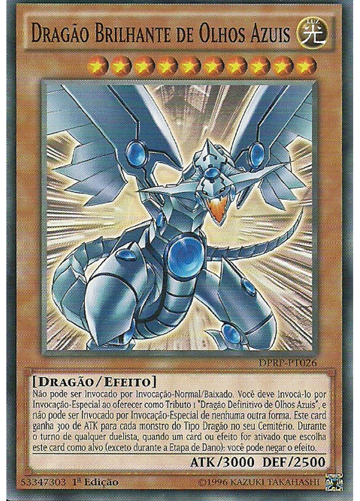Dragão Brilhante de Olhos Azuis
