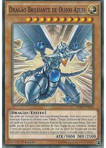 Dragão Brilhante de Olhos Azuis