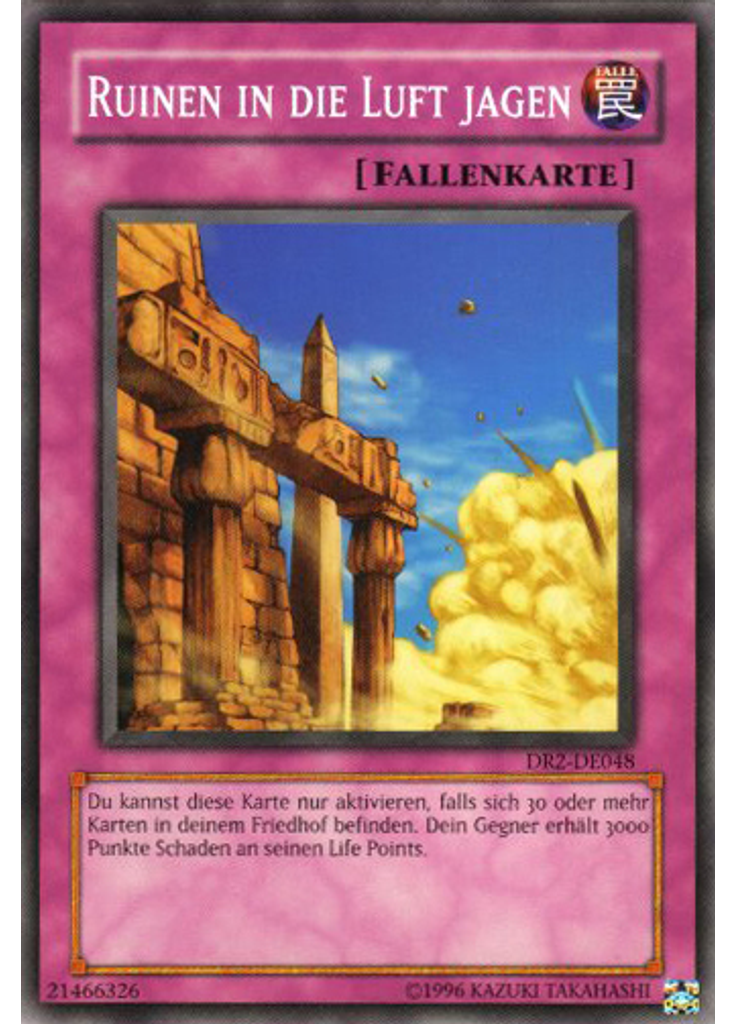 Ruinen in die Luft jagen