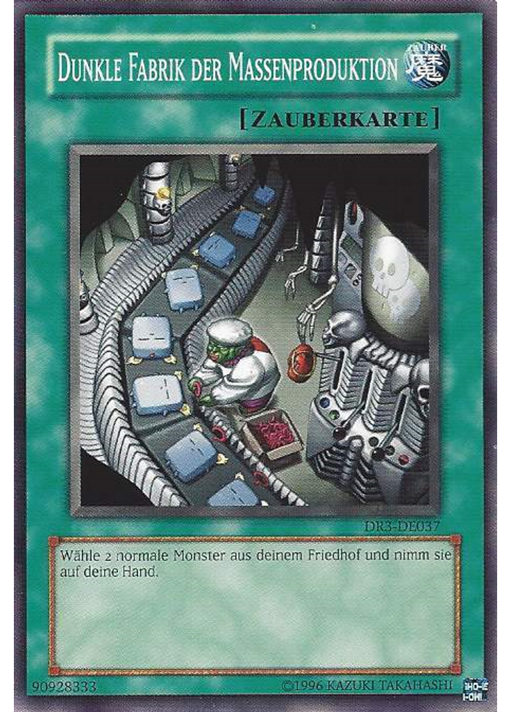Dunkle Fabrik der Massenproduktion