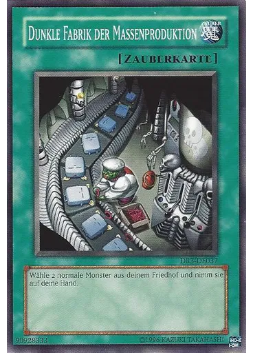 Dunkle Fabrik der Massenproduktion