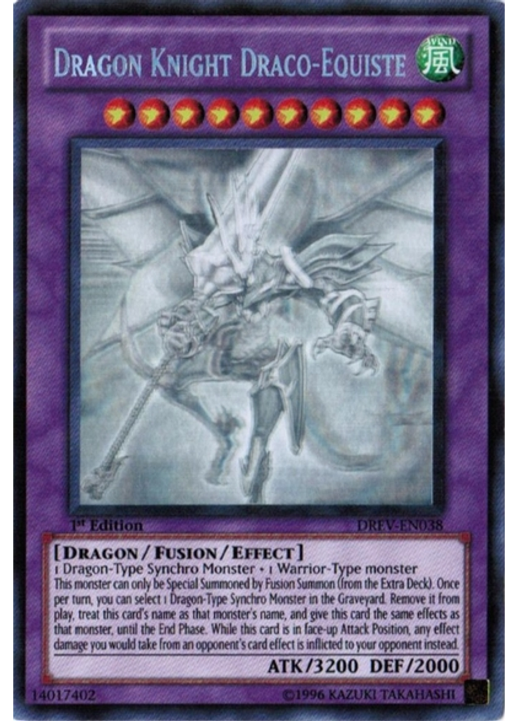 Dragon Knight Draco-Equiste (Ghost Rare 1st Edition)
