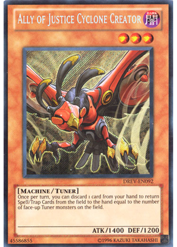 Ally of Justice Cyclone Creator (Secret Rare Unlimited)