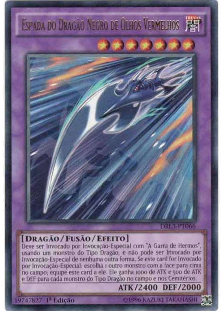 Espada do Dragão Negro de Olhos Vermelhos