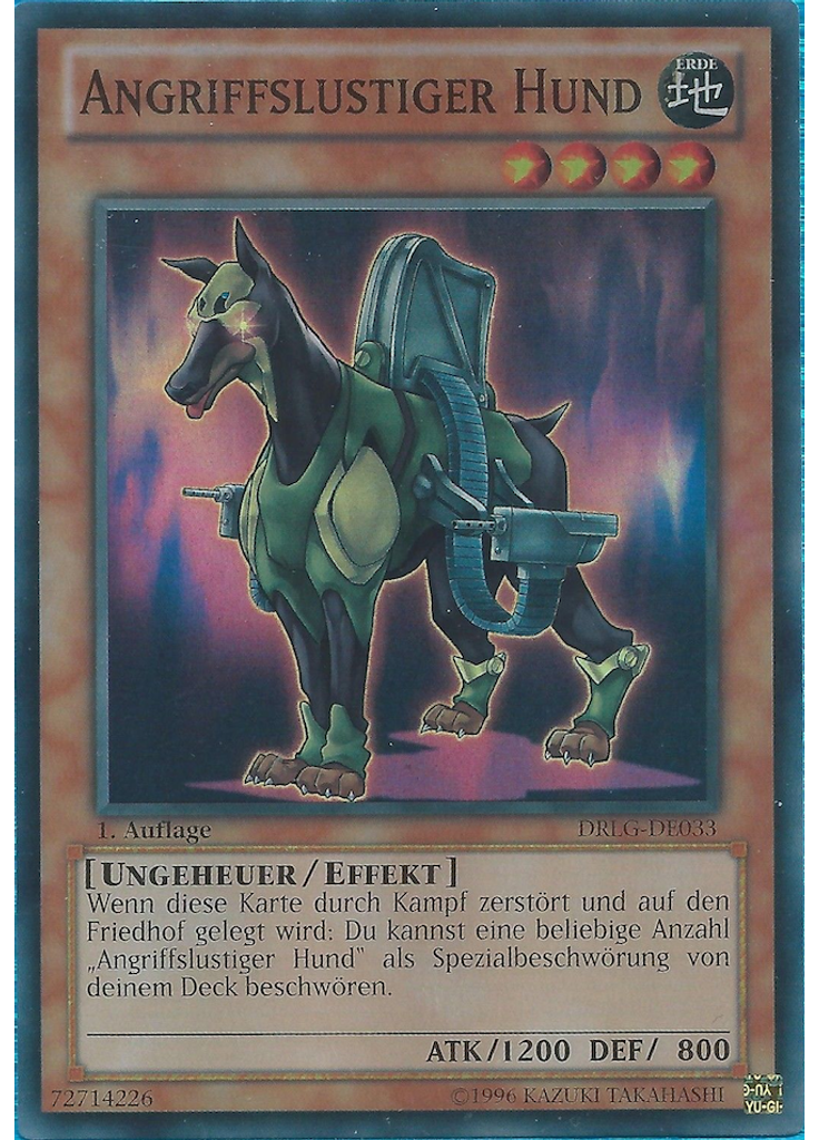 Angriffslustiger Hund