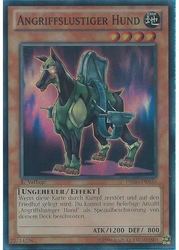 Angriffslustiger Hund