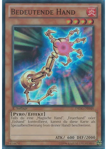 Bedeutende Hand — Dragons of Legend