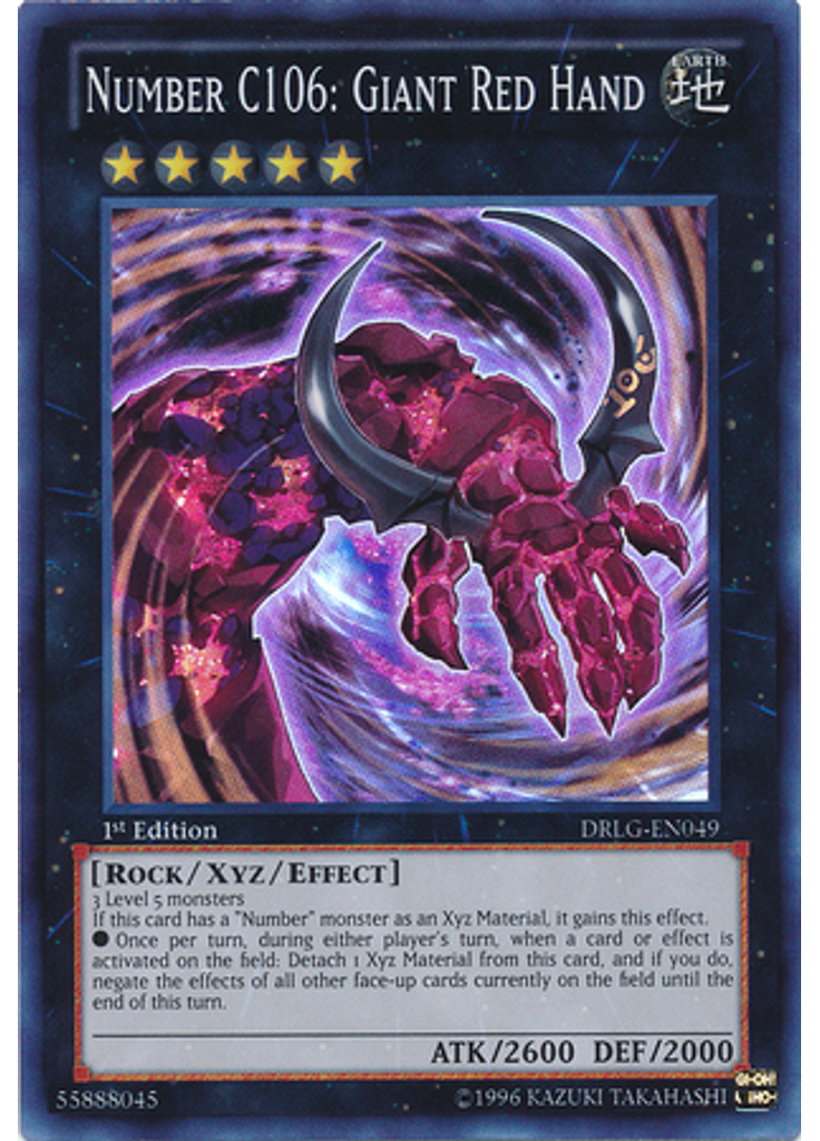 Number C106: Giant Red Hand