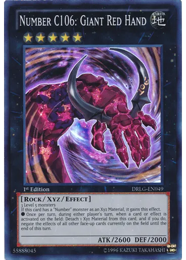 Number C106: Giant Red Hand