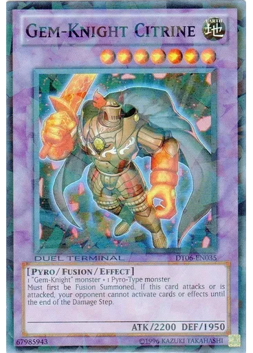 Gem-Knight Citrine