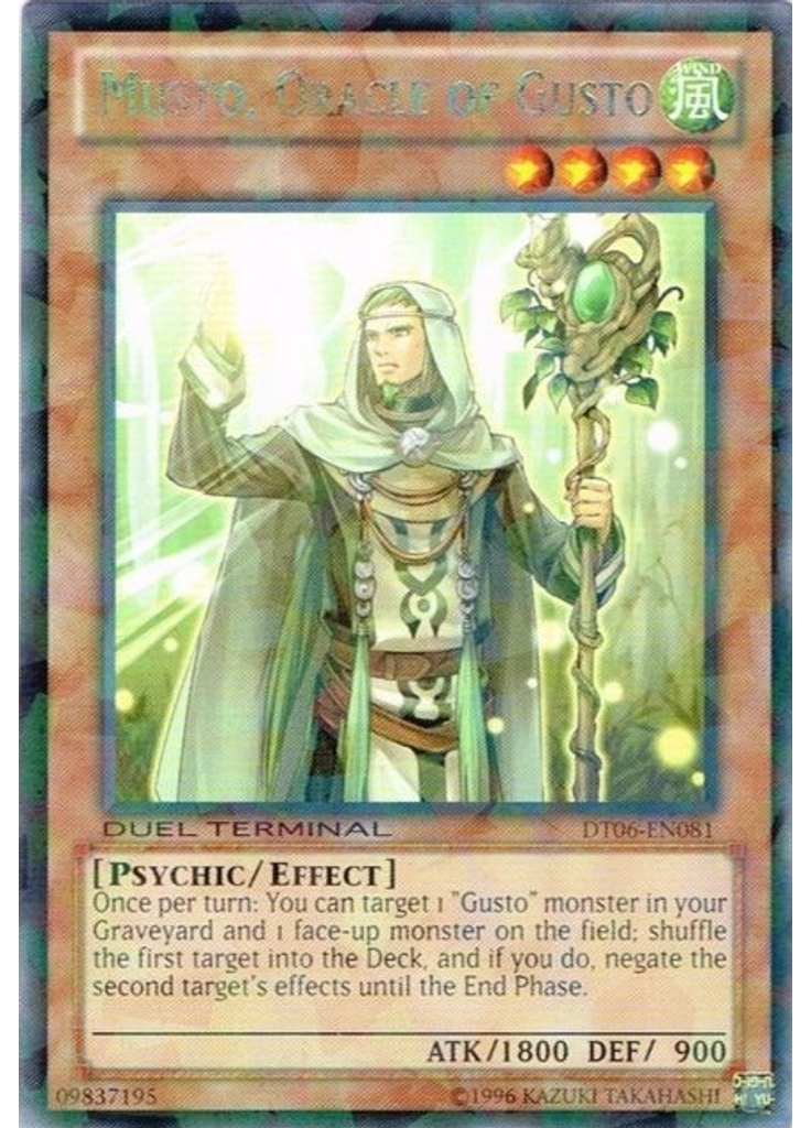 Musto, Oracle of Gusto