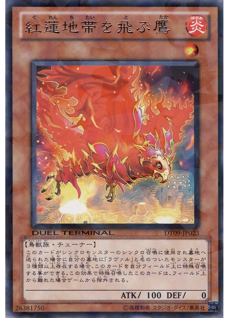 紅蓮地帯を飛ぶ鷹