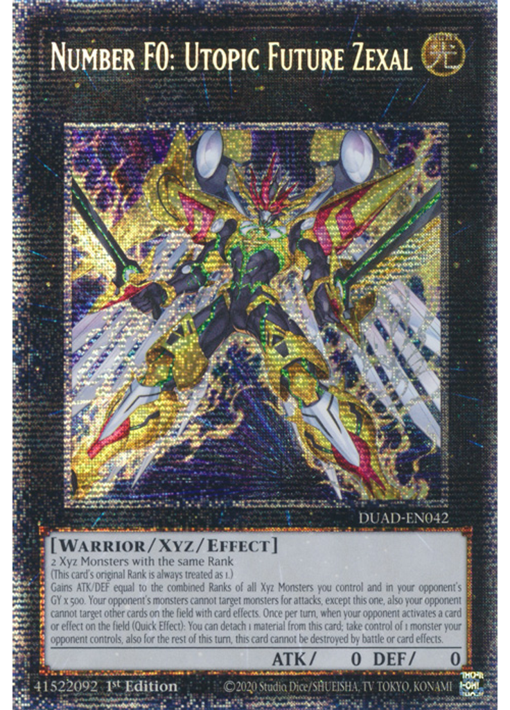 Number F0: Utopic Future Zexal (Starlight Rare 1st Edition)