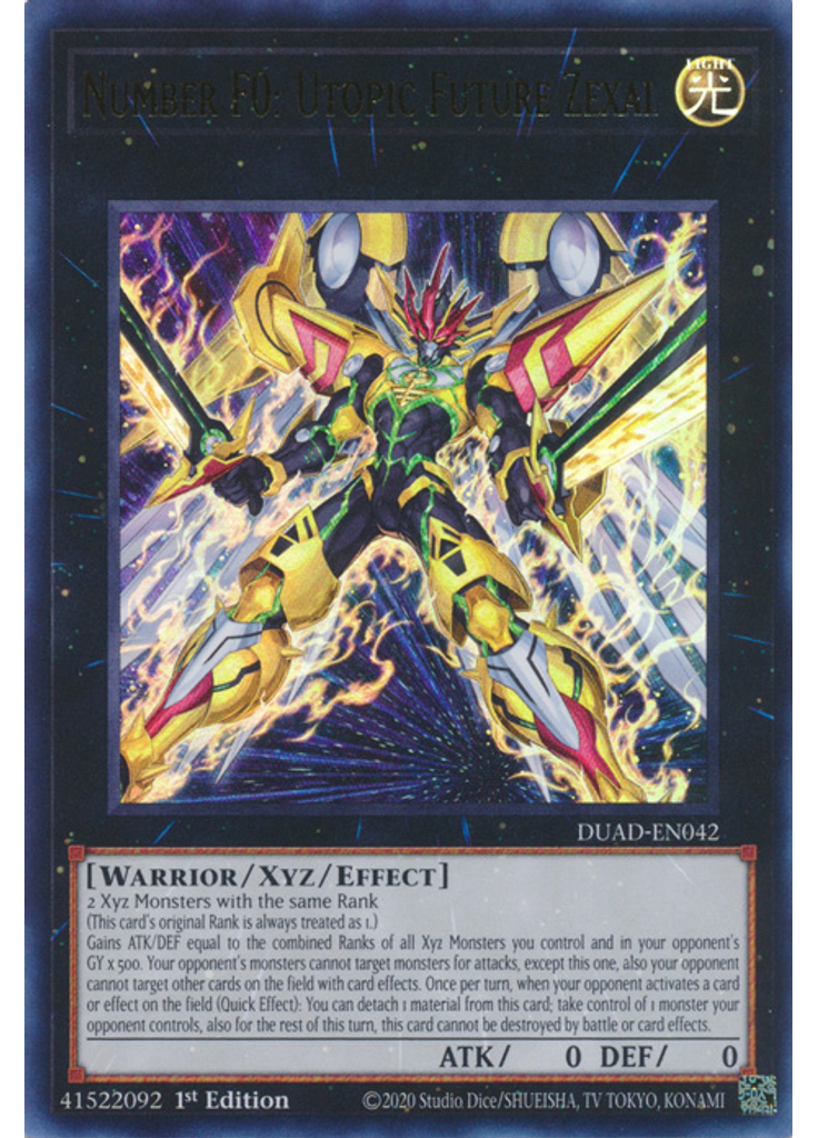 Number F0: Utopic Future Zexal