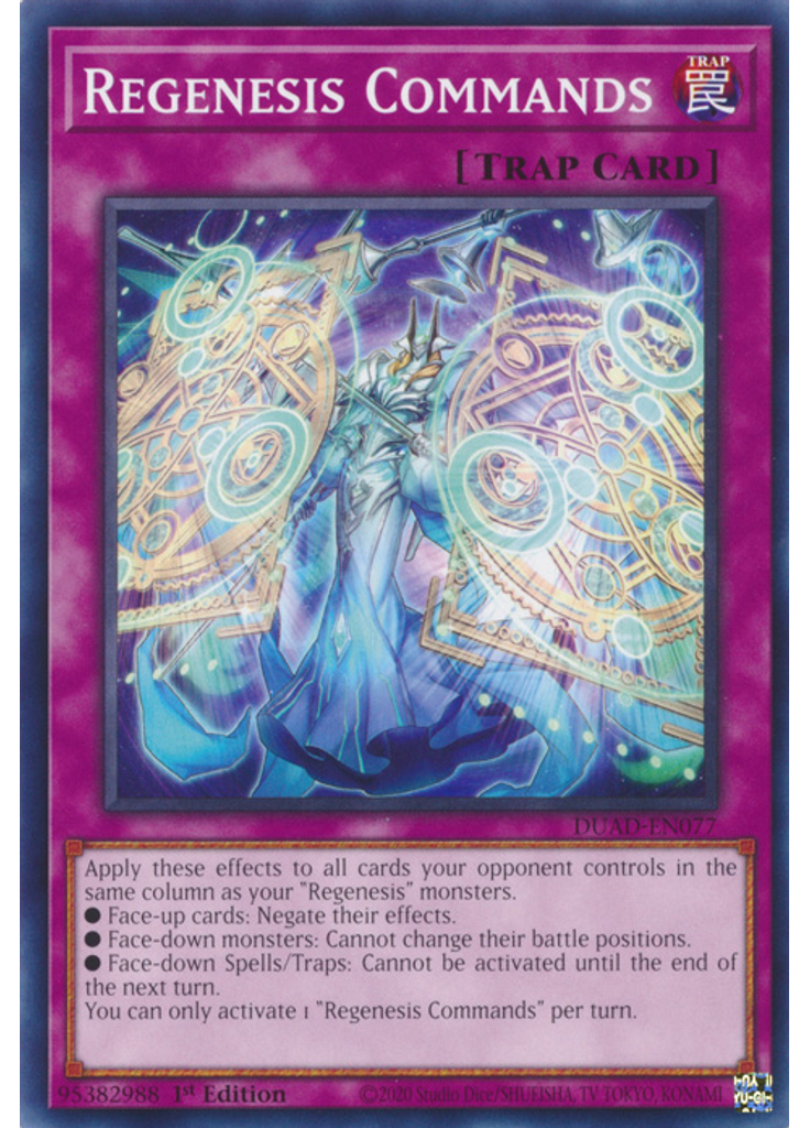 Regenesis Commands