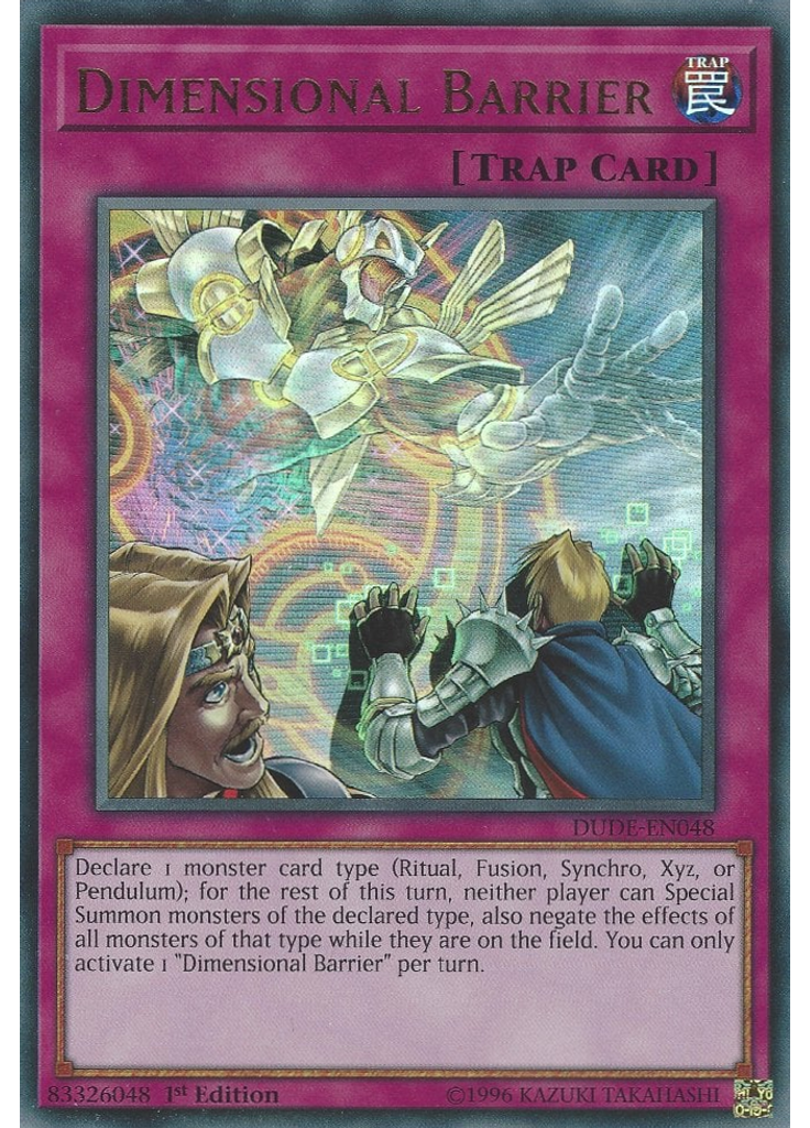Dimensional Barrier
