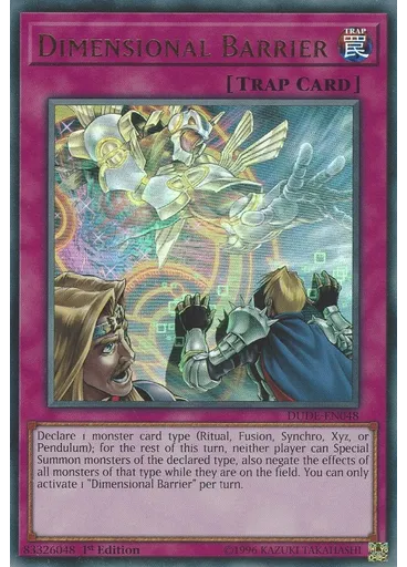 Dimensional Barrier