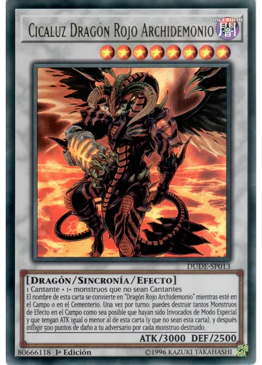 Cicaluz Dragón Rojo Archidemonio