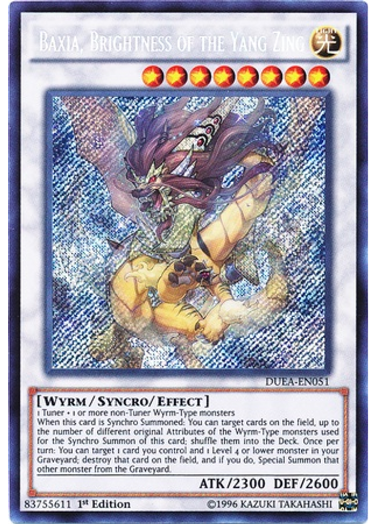 Baxia, Brightness of the Yang Zing (Secret Rare 1st Edition)