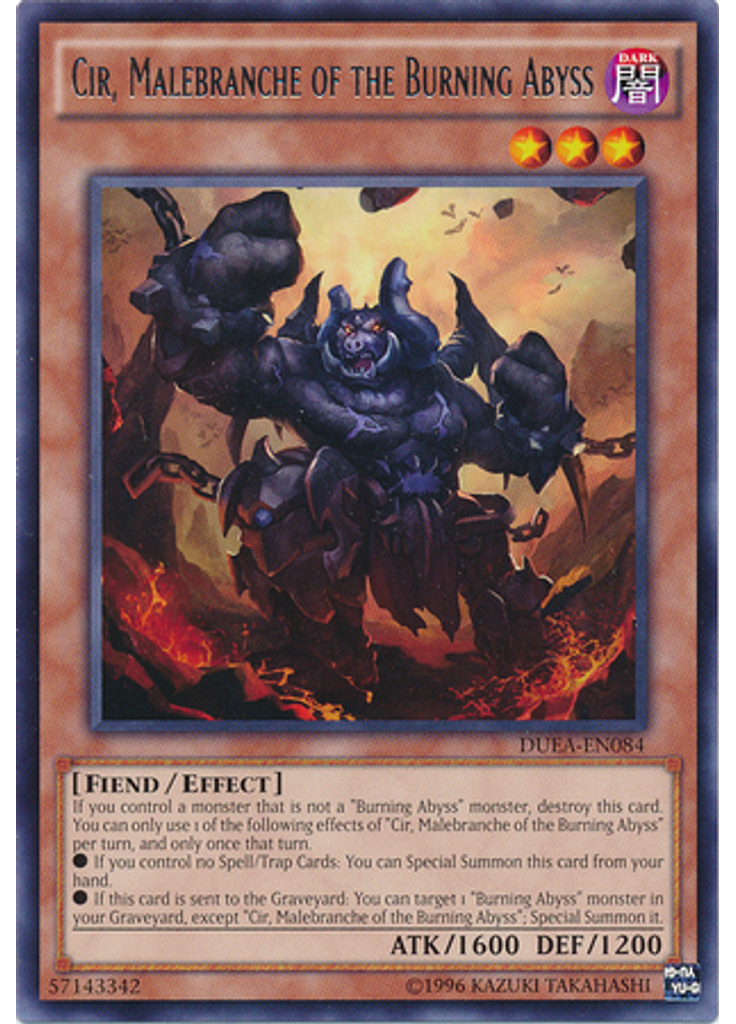 Cir, Malebranche of the Burning Abyss (Rare Unlimited)