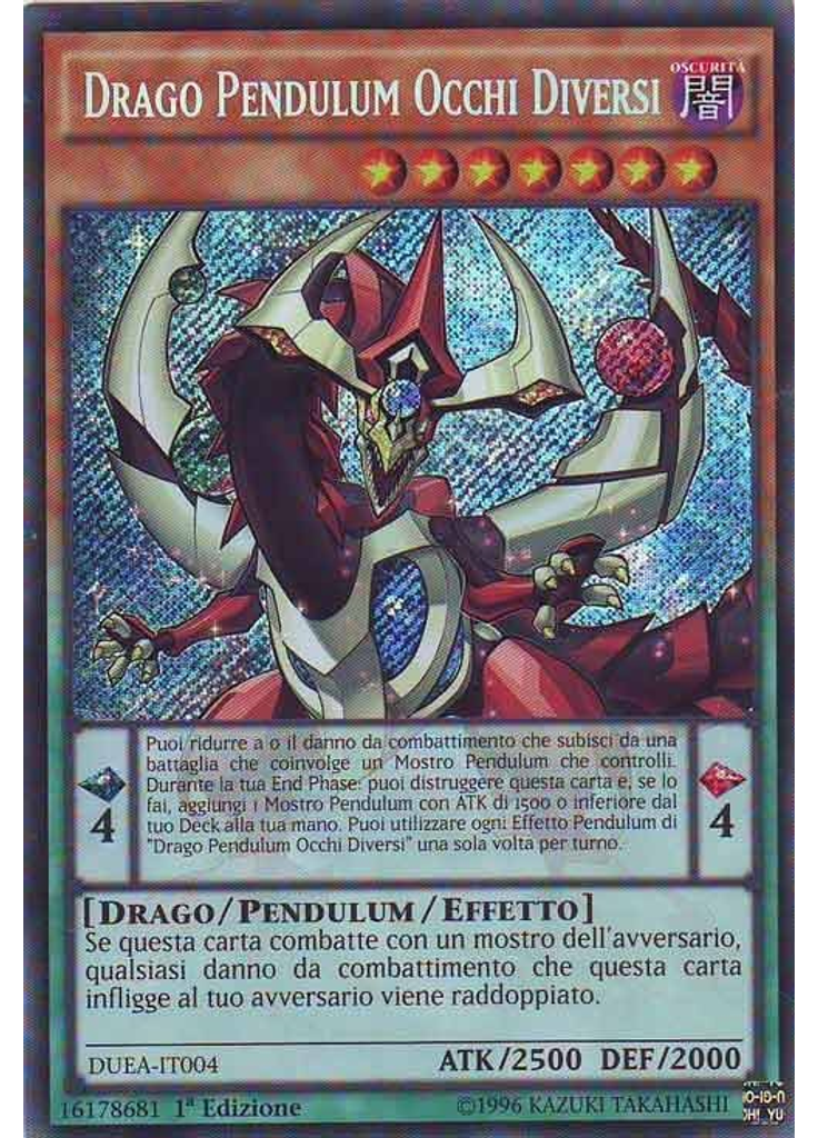 Drago Pendulum Occhi Diversi (Secret Rare 1st Edition)