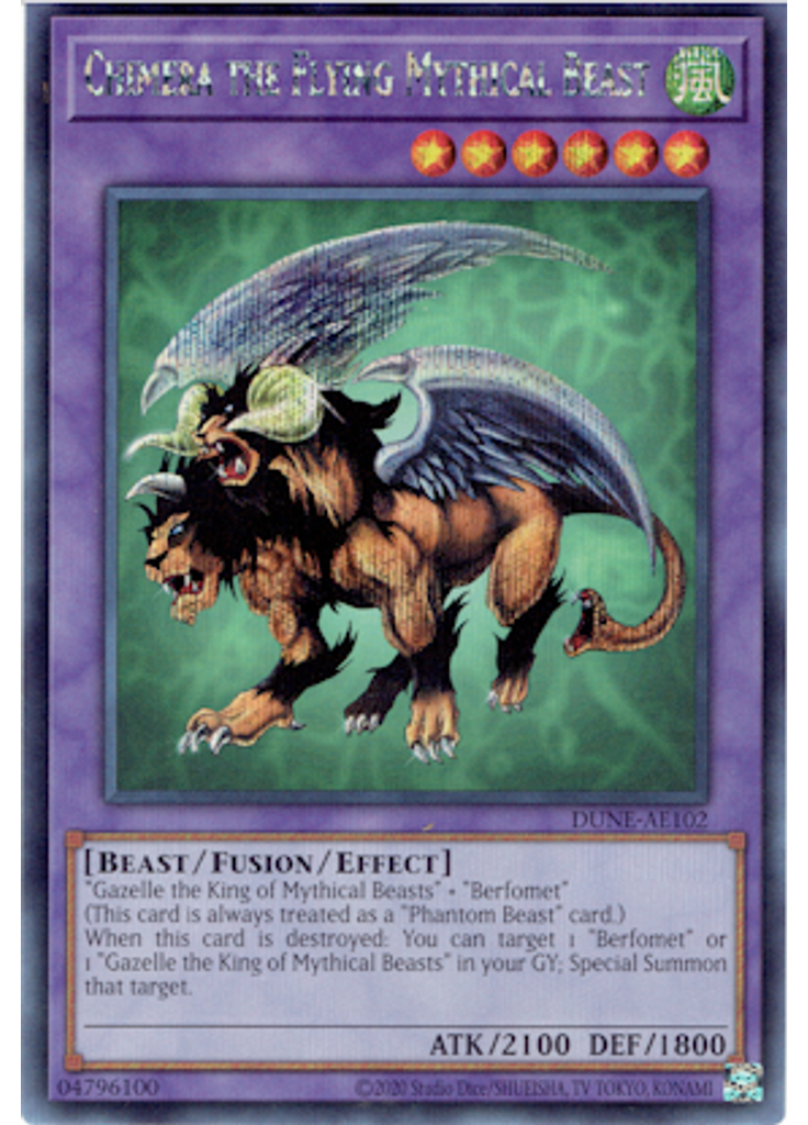 Chimera the Flying Mythical Beast (Secret Rare Unlimited)