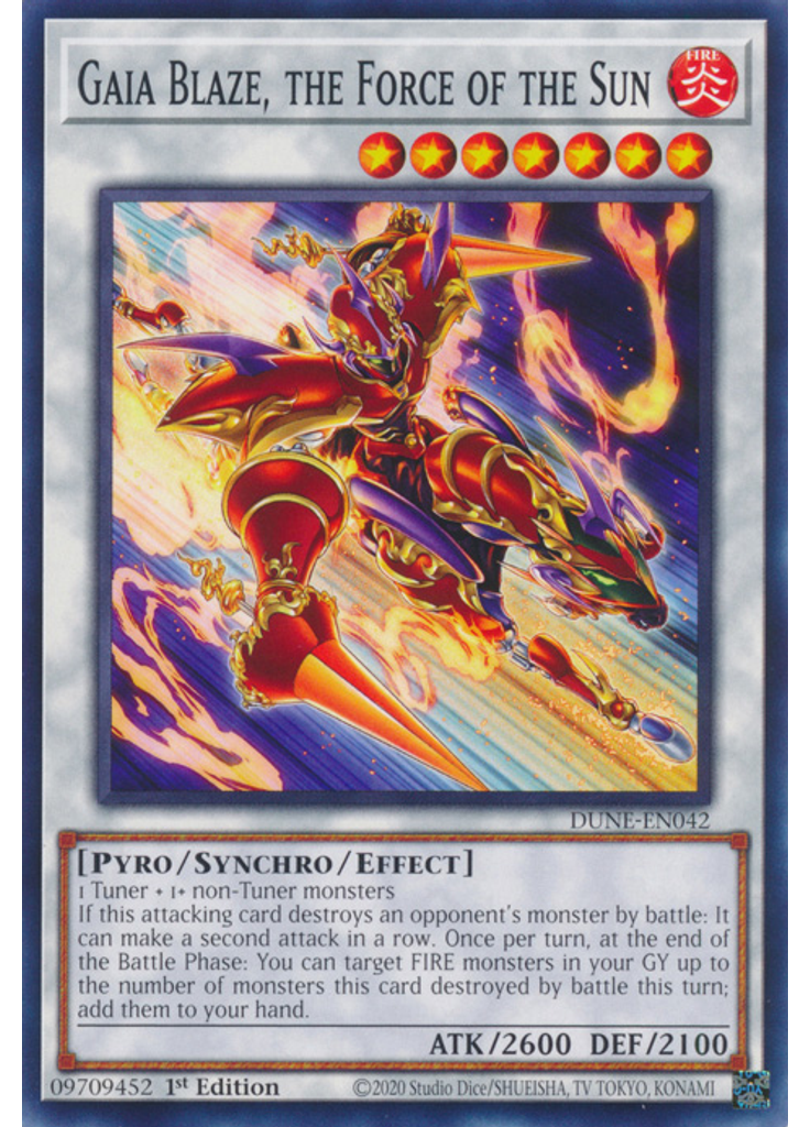 Gaia Blaze, the Force of the Sun