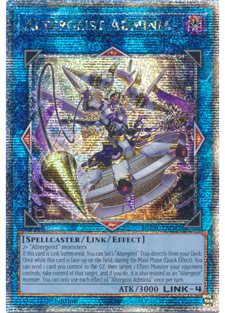 Altergeist Adminia (Quarter Century Secret Rare 1st Edition)