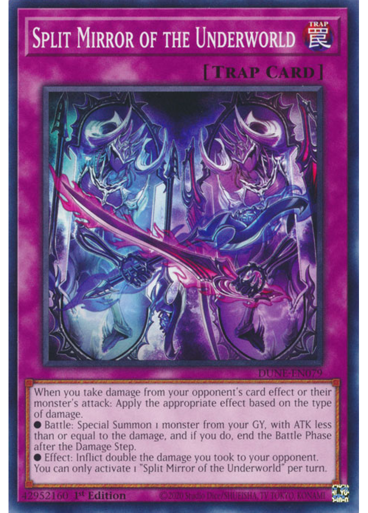 Split Mirror of the Underworld