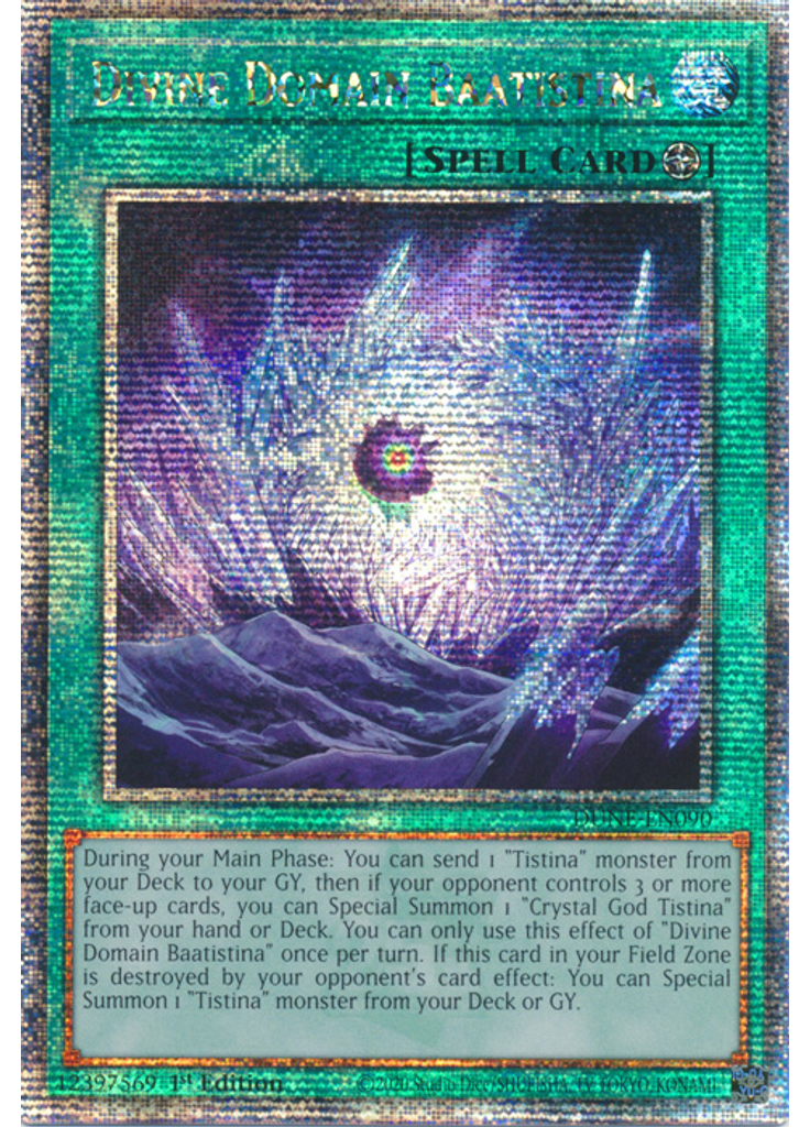 Divine Domain Baatistina (Quarter Century Secret Rare 1st Edition)