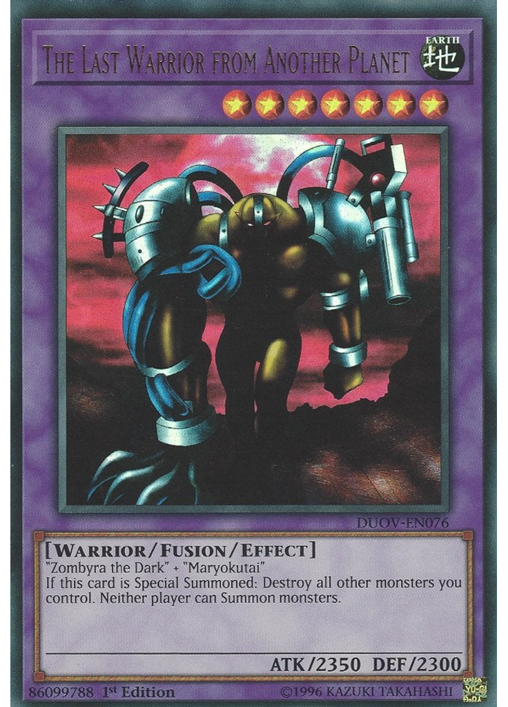 The Last Warrior from Another Planet