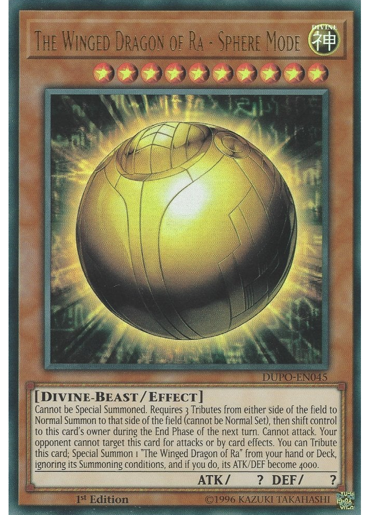 The Winged Dragon of Ra - Sphere Mode