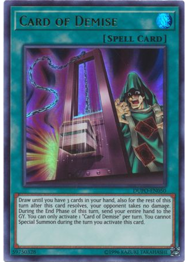 Card of Demise (Ultra Rare Unlimited)