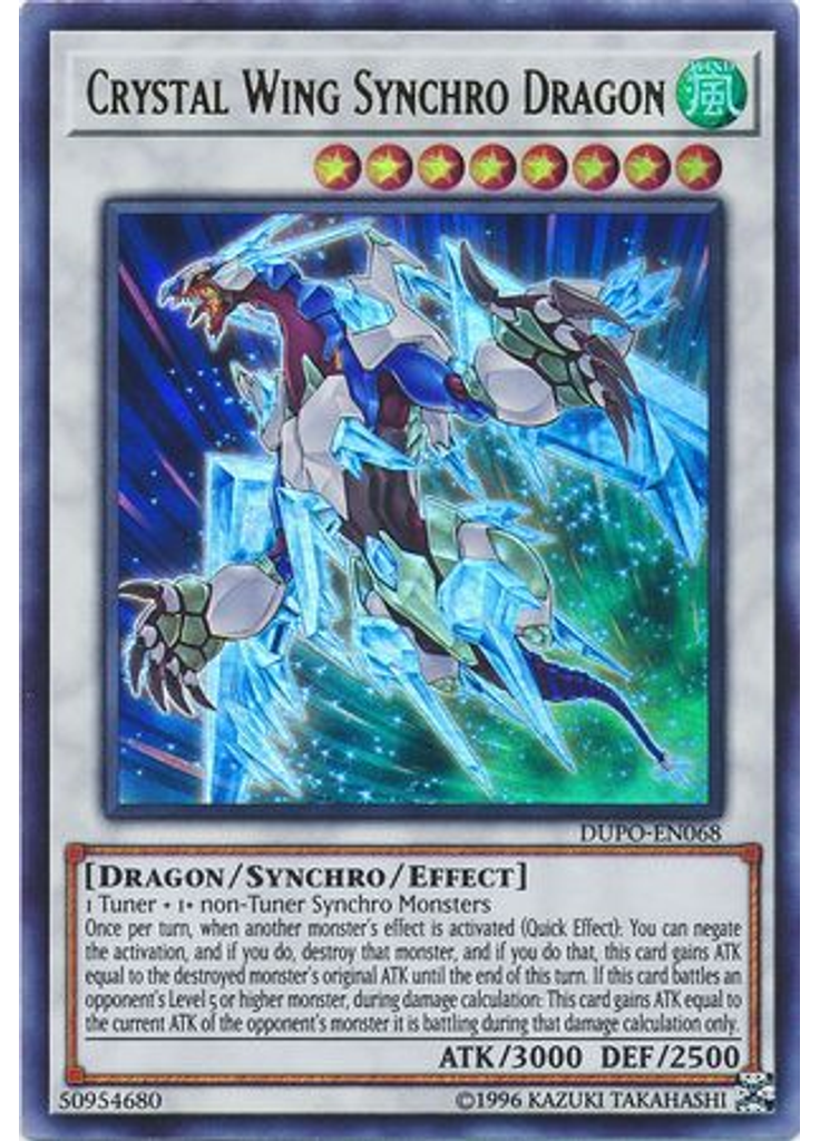 Crystal Wing Synchro Dragon (Ultra Rare Unlimited)