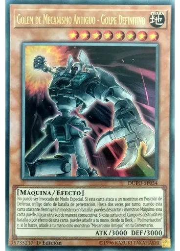 Golem de Mecanismo Antiguo - Golpe Definitivo