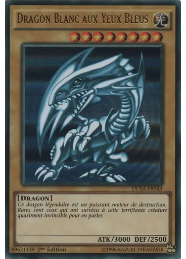 Dragon Blanc aux Yeux Bleus