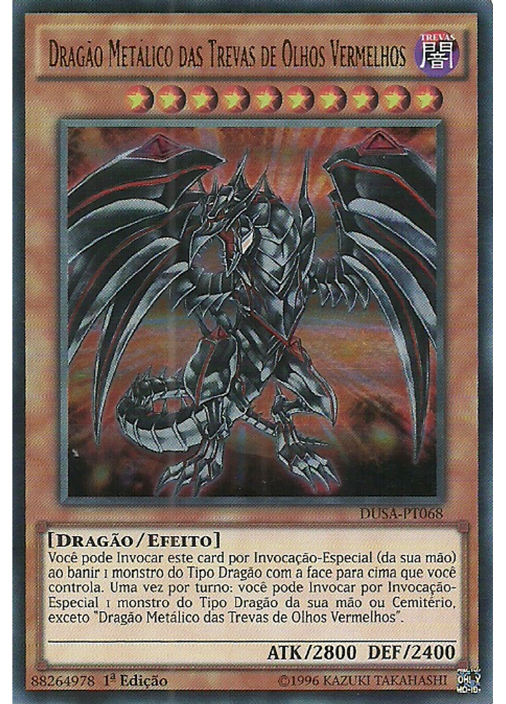 Dragão Metálico das Trevas de Olhos Vermelhos