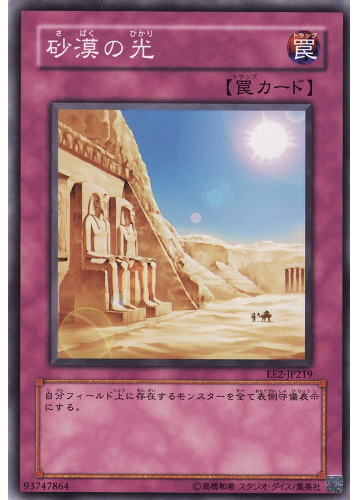 砂漠の光