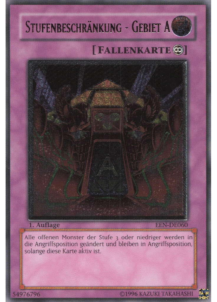Stufenbeschränkung - Gebiet A (Ultimate Rare 1st Edition)