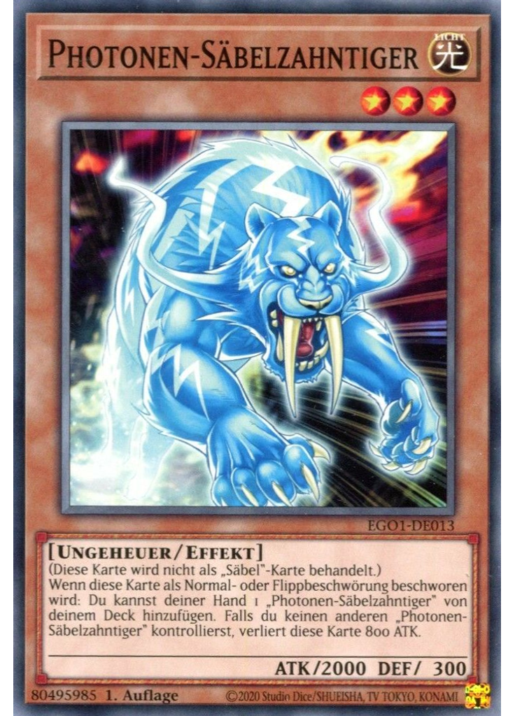 Photonen-Säbelzahntiger
