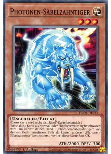 Photonen-Säbelzahntiger