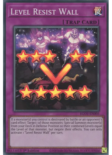 Level Resist Wall — Egyptian God Deck: Obelisk the Tormentor