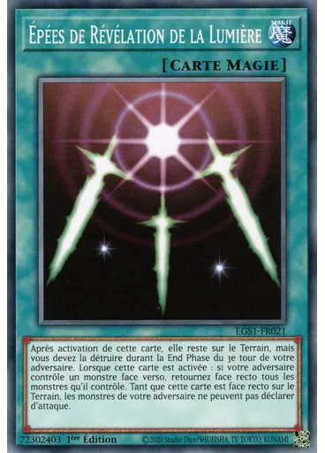 Épées de Révélation de la Lumière — Deck des Dieux Égyptiens : Slifer, le Dragon Céleste